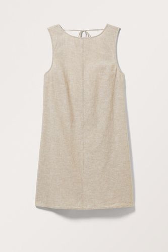 Minikleid Aus Leinenmischung Mit Offenem Rücken - Beige - Monki - Modalova