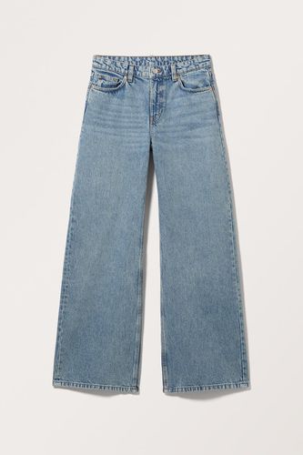 Weite Jeans "Paz" Mit Mittlerer Bundhöhe - Blau - Monki - Modalova