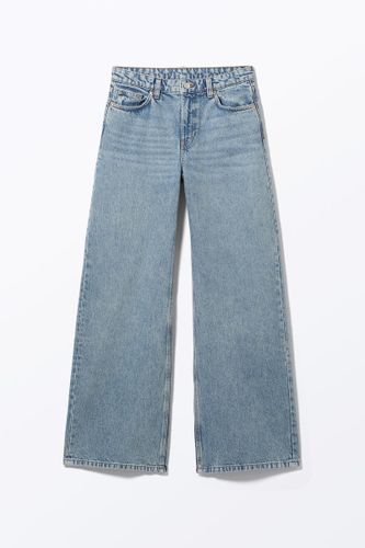 Weite Jeans "Paz" Mit Mittlerer Bundhöhe - Blau - Monki - Modalova