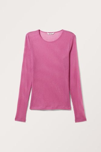 Geripptes Longsleeve Aus Mesh - Monki - Modalova