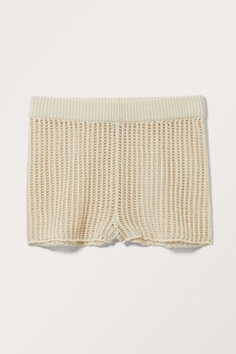 Mini-Shorts Aus Grob Gestrickter Baumwolle - Beige - Monki - Modalova