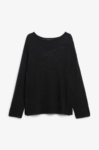 Offen Gestrickter, Lockerer Distressed-Pullover - Monki - Modalova