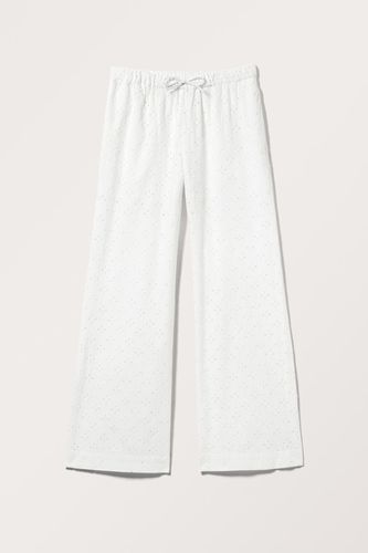 Baumwollhose Mit Broderie Anglaise - Monki - Modalova