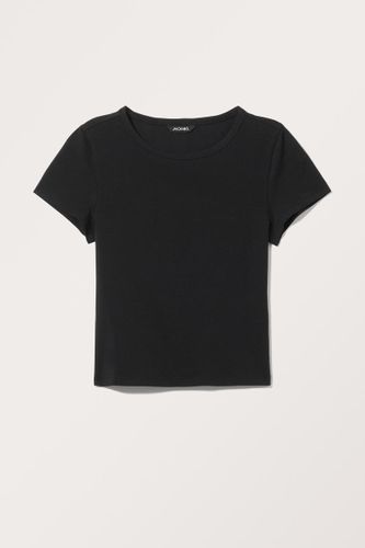 Bauchfreies, Körperbetontes Baumwoll-T-Shirt - Monki - Modalova