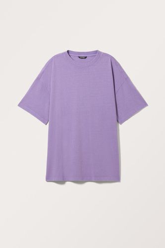 Oversized Baumwoll-T-Shirt - Lila - Monki - Modalova