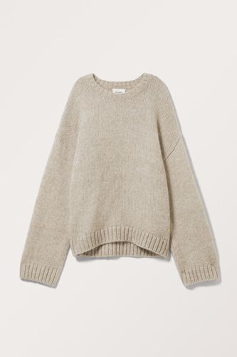 Grob Gestrickter Pullover In Oversized-Passform - Beige - Monki - Modalova