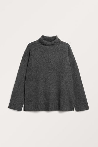 Oversize-Rollkragenpullover Mit Langen Ärmeln - Grau - Monki - Modalova