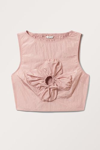 Nylon-Top Mit Blumendetail - Rosa - Monki - Modalova