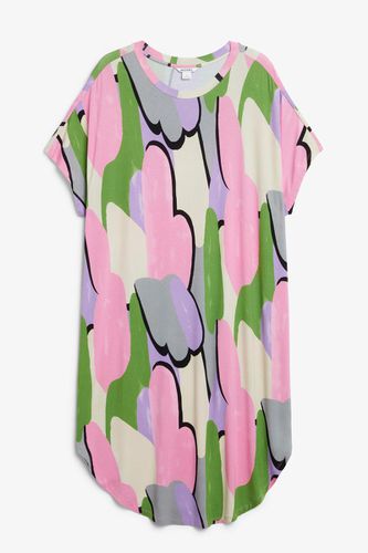 T-Shirt-Kleid In Oversize - Mehrfarbig - Monki - Modalova