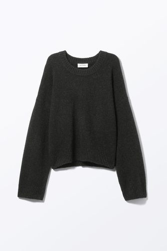 Oversize-Strickpullover Mit Langen Ärmeln - Schwarz - Monki - Modalova