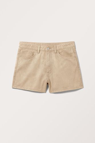 Kurze Mini-Shorts Aus Twill - Beige - Monki - Modalova