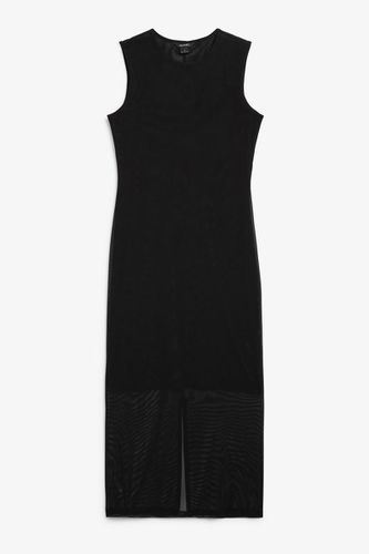 Bodycon-Kleid Aus Mesh - Schwarz - Monki - Modalova