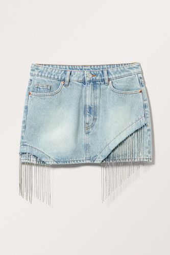 Mini-Denim-Rock Mit Strass - Blau - Monki - Modalova