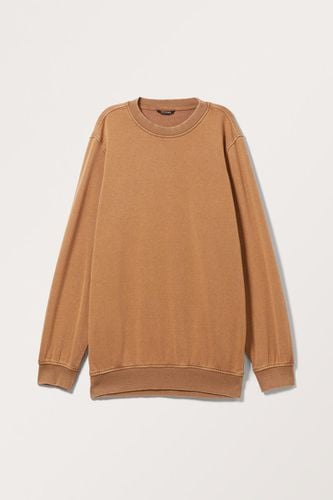 Langärmeliges Mini-Sweatshirt-Kleid - Braun - Monki - Modalova