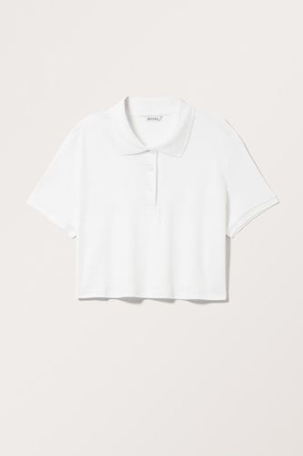 Kurzes Poloshirt - Weiß - Monki - Modalova