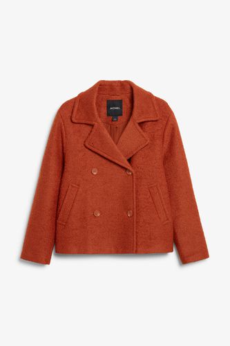 Jacke Aus Wollmischung - Orange - Monki - Modalova