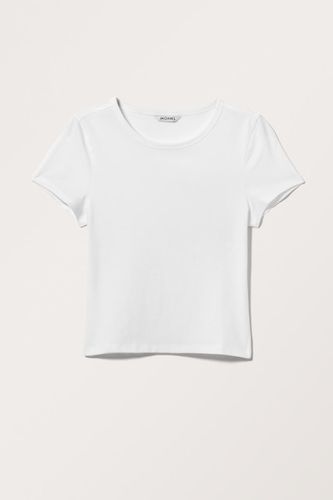 Bauchfreies, Körperbetontes Baumwoll-T-Shirt - Monki - Modalova