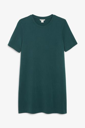 Super Weiches T-Shirt-Kleid - Grün - Monki - Modalova