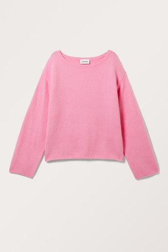 Gestrickter Pullover Mit U-Boot-Ausschnitt - Rosa - Monki - Modalova