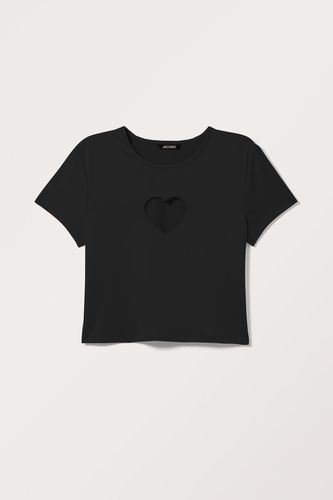 T-Shirt Mit Herzausschnitt - Monki - Modalova