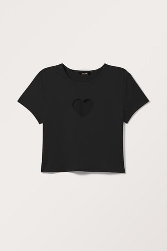T-Shirt Mit Herzausschnitt - Monki - Modalova