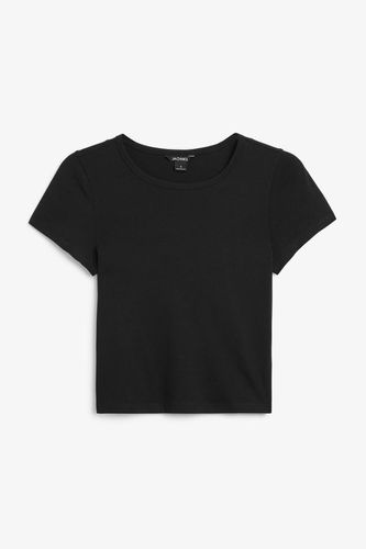 Kurzes T-Shirt - Schwarz - Monki - Modalova