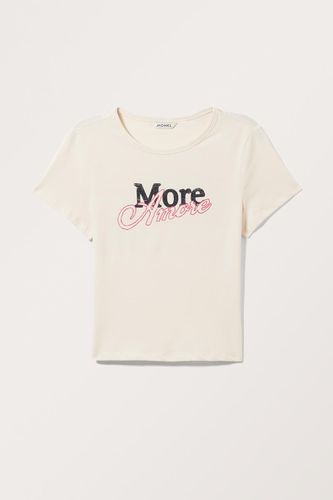 Kurzes T-Shirt - Weiß - Monki - Modalova