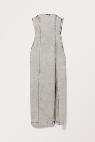 Langes Denim-Schlauchkleid - Blau Beige - Monki - Modalova