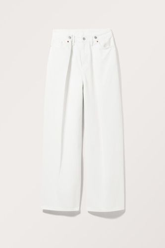 Lockere Jeans Mit Verstellbarem Bund - Weiß - Monki - Modalova