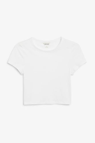 Kurzes T-Shirt - Weiß - Monki - Modalova