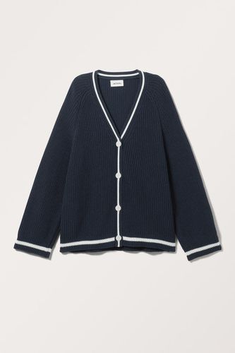 Oversized-Strickjacke - Blau - Monki - Modalova