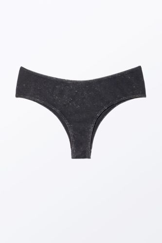 Weicher Hipster-Slip Aus Baumwolle - Schwarz - Monki - Modalova