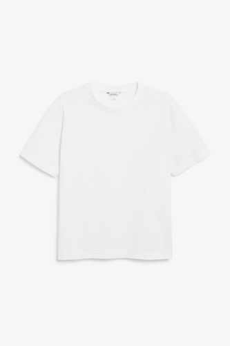 Klassisches T-Shirt - Weiß - Monki - Modalova