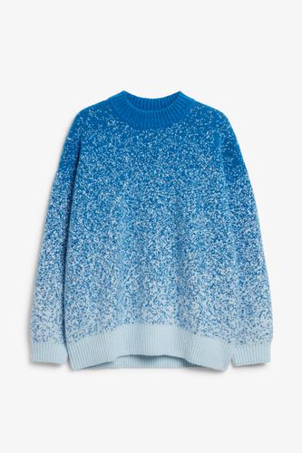 Grobstrickpullover - Blau Mehrfarbig - Monki - Modalova