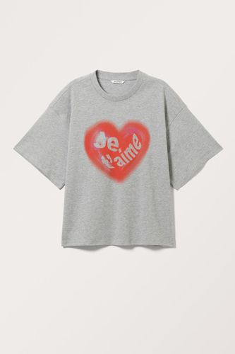 Oversized T-Shirt Im Washed-Look - Monki - Modalova