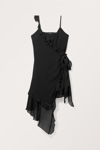 Asymmetrisches, Gerafftes Wickelkleid - Monki - Modalova