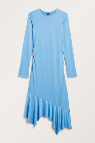 Asymmetrisches Kleid Mit Langen Ärmeln - Blau - Monki - Modalova