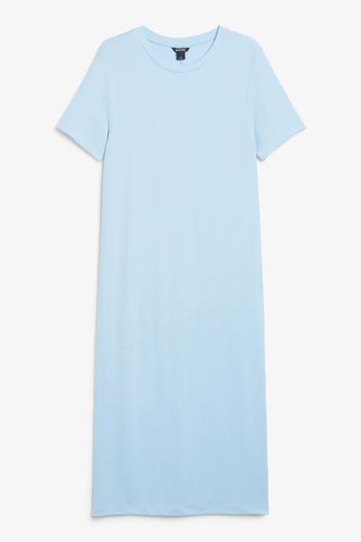 Superweiches T-Shirt-Kleid - Blau - Monki - Modalova