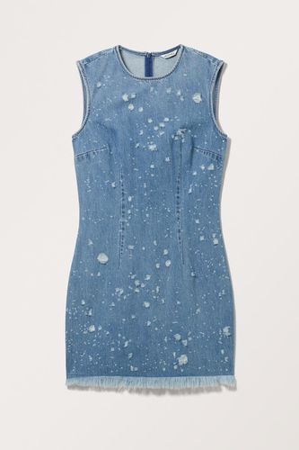 Mini-Denim-Kleid Mit Rüschen - Blau - Monki - Modalova