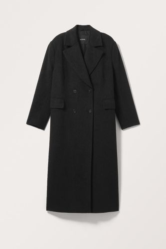 Langer Zweireihiger Oversize-Mantel - Monki - Modalova