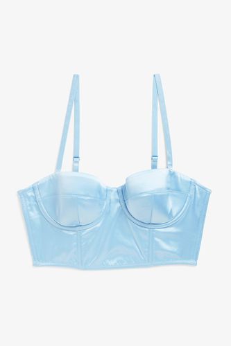 Bustier-Bh Aus Satin - Blau - Monki - Modalova