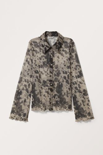 Langärmliges Mesh-Shirt - Braun - Monki - Modalova