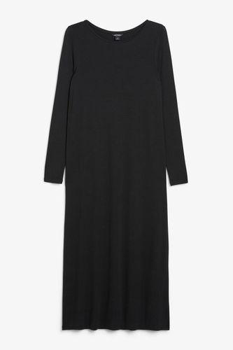 Langarmkleid Aus Jersey - Schwarz - Monki - Modalova