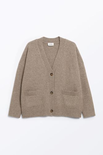 Locker Geschnittene Strickjacke - Beige Braun - Monki - Modalova