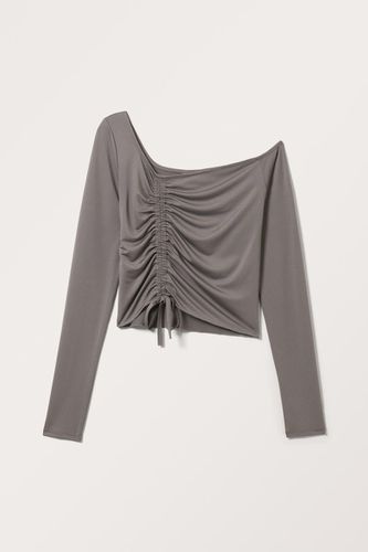 Asymmetrisches One-Shoulder-Top - Grau - Monki - Modalova