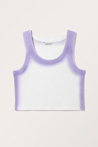 Kurzes Geripptes Tanktop - Weiß - Monki - Modalova