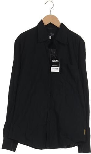 Jeans Herren Hemd, schwarz, Gr. S, Baumwolle - Second Hand - Giorgio Armani - Modalova