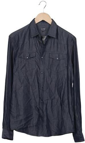 Jeans Herren Hemd, marineblau, Gr. S, Baumwolle, Lyocell - Second Hand - Giorgio Armani - Modalova