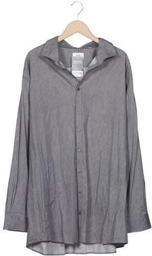 Herren Hemd, grau, Gr. 49, Elasthan, Baumwolle - Second Hand - Brax - Modalova