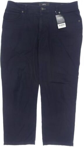 Herren Stoffhose, marineblau, Gr. W36 L34, Elasthan, Baumwolle, Leder - Second Hand - Brax - Modalova